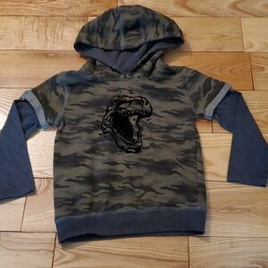 Epic Threads Boys T-Rex Head Hoodie, Sz 7